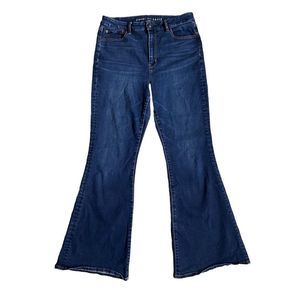 American Eagle Curvy super high rise flare jeans
